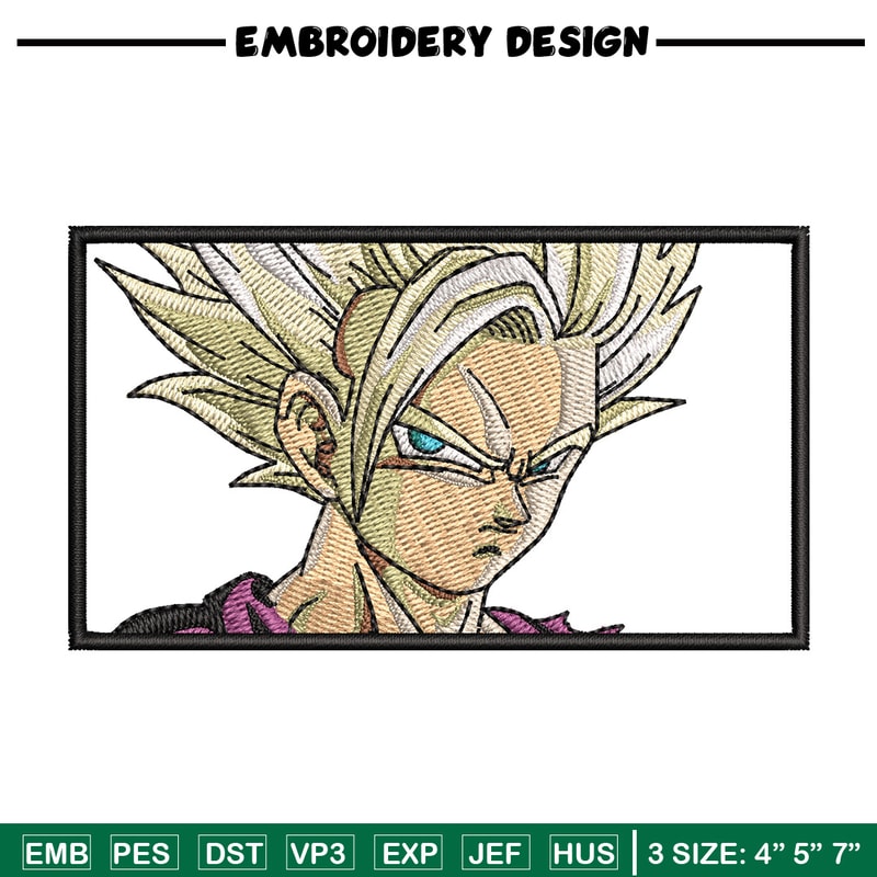 Gohan ssj box embroidery design, Dragonball embroidery, Anime design, Embroidery shirt, Embroidery file,Digital download.jpg