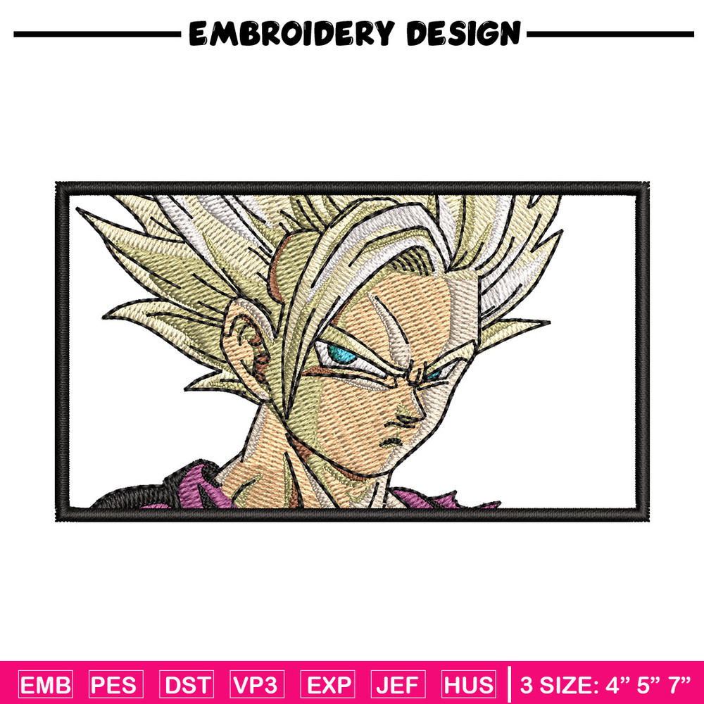 Gohan ssj box embroidery design, Dragonball embroidery, Anime design, Embroidery shirt, Embroidery file,Digital download.jpg
