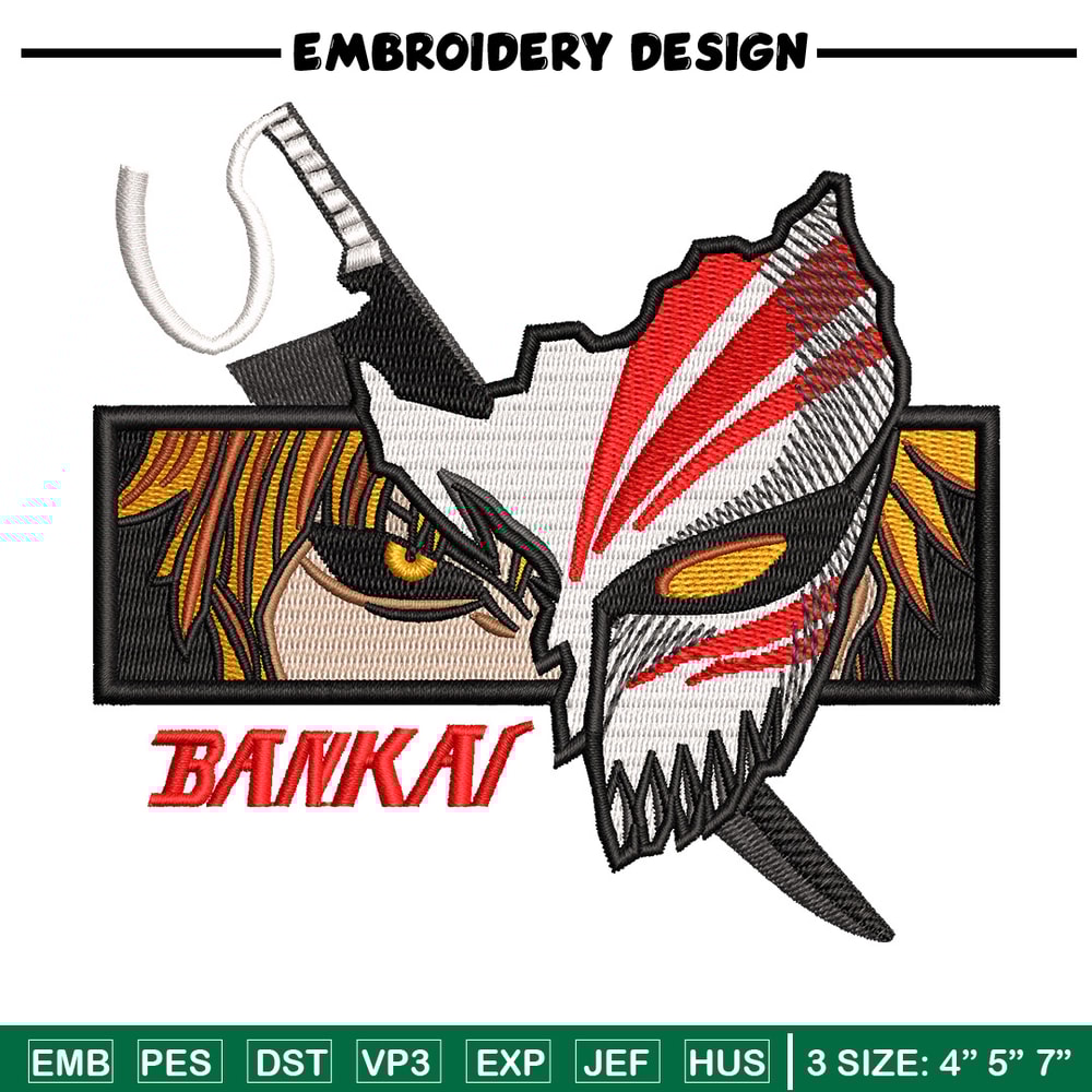 Ichigo eyes embroidery design, Bleach embroidery, Anime design, Embroidery shirt, Embroidery file, Digital download.jpg