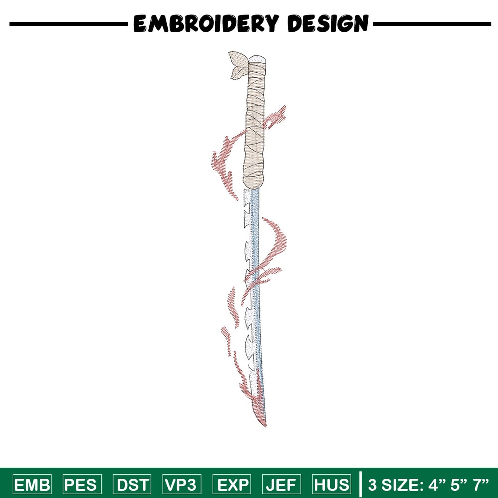 Inosuke sword embroidery design, Inosuke embroidery, Anime design, Embroidery shirt, Embroidery file,Digital download.jpg