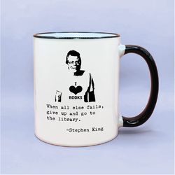 stephen king library quote coffee mug, stephen king fan gifts, the shining fan gift, stephen king author fan gift idea s