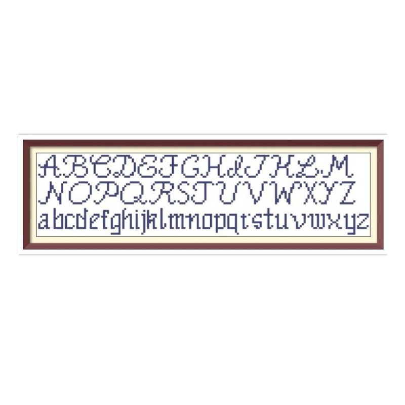 Alphabet - Cross Stitch Pattern - Antique Sampler - PDF Counted Vintage Pattern - Reproduction of 19th century.jpg