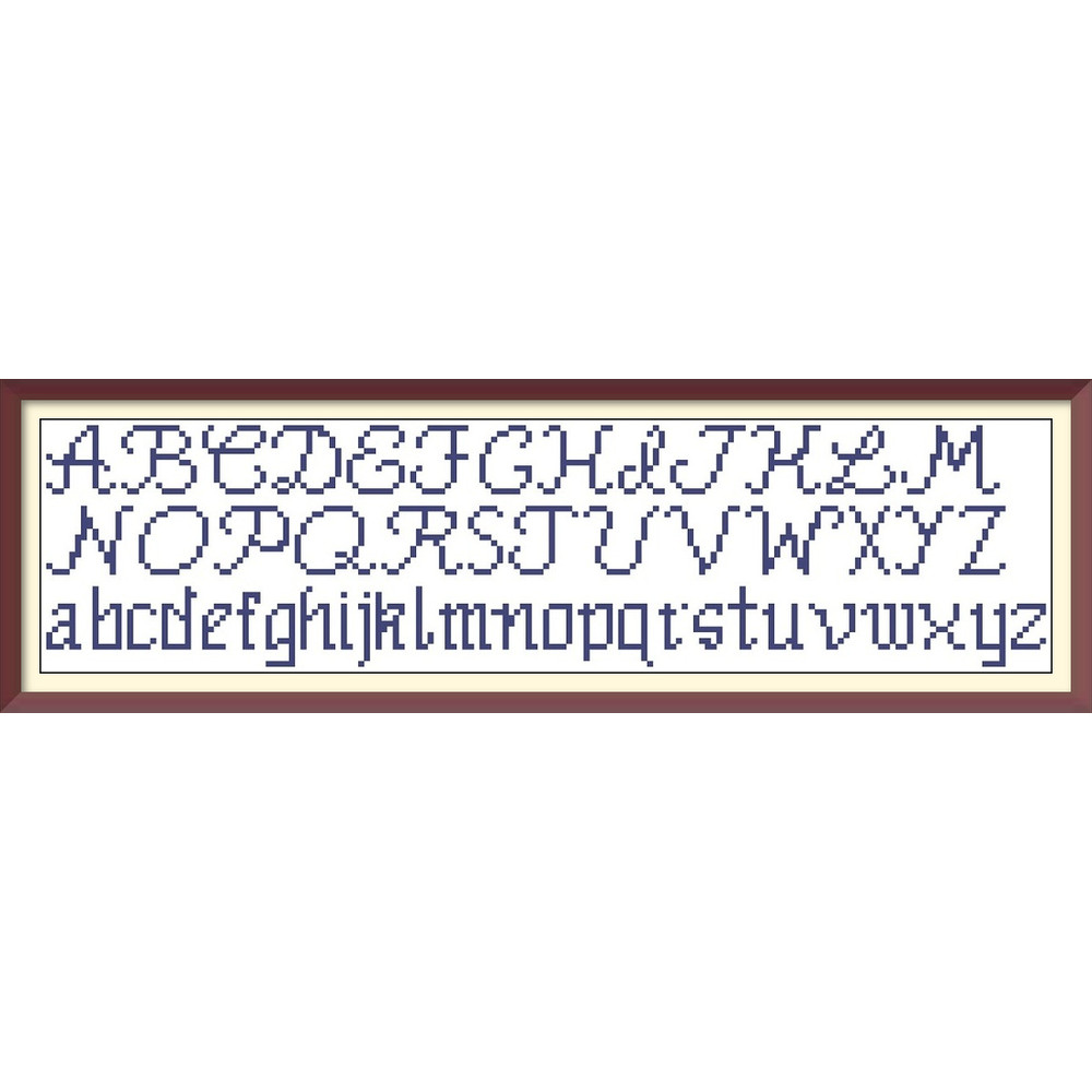 Alphabet - Cross Stitch Pattern - Antique Sampler - PDF Counted Vintage Pattern - Reproduction of 19th century (2).jpg