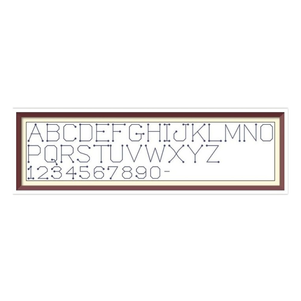 Alphabet - Cross Stitch Pattern - Antique Sampler - PDF Counted Vintage Pattern - Reproduction of 19th century.jpg