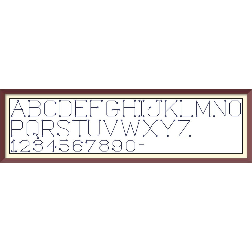 Alphabet - Cross Stitch Pattern - Antique Sampler - PDF Counted Vintage Pattern - Reproduction of 19th century (2).jpg