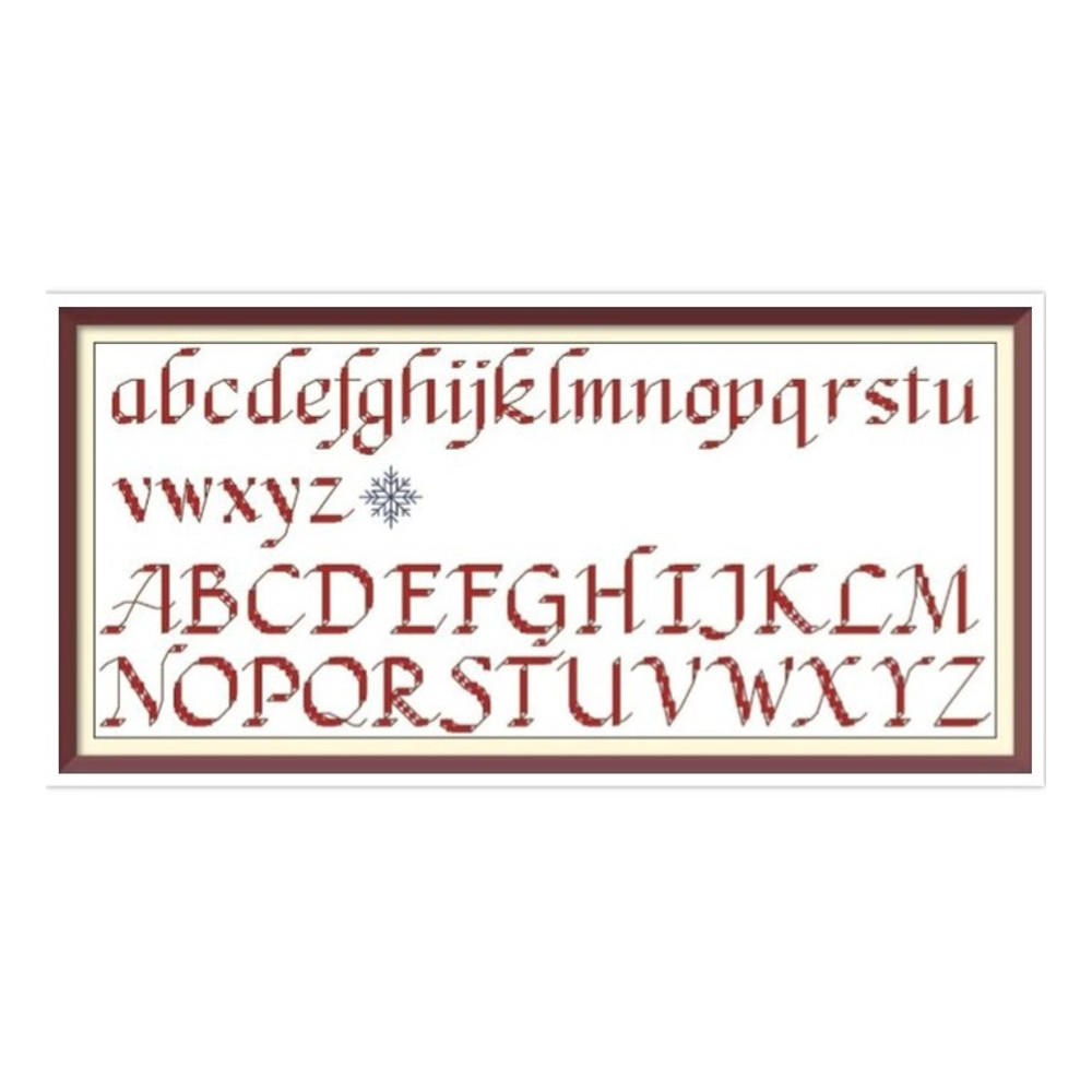 Alphabet - Cross Stitch Pattern - Antique Sampler - PDF Counted Vintage Pattern - Reproduction of 19th century.jpg