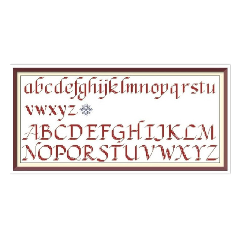 Alphabet - Cross Stitch Pattern - Antique Sampler - PDF Counted Vintage Pattern - Reproduction of 19th century.jpg