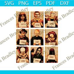 horror characters mugshot png horror movie friends png