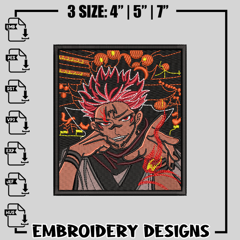 Sukuna embroidery design