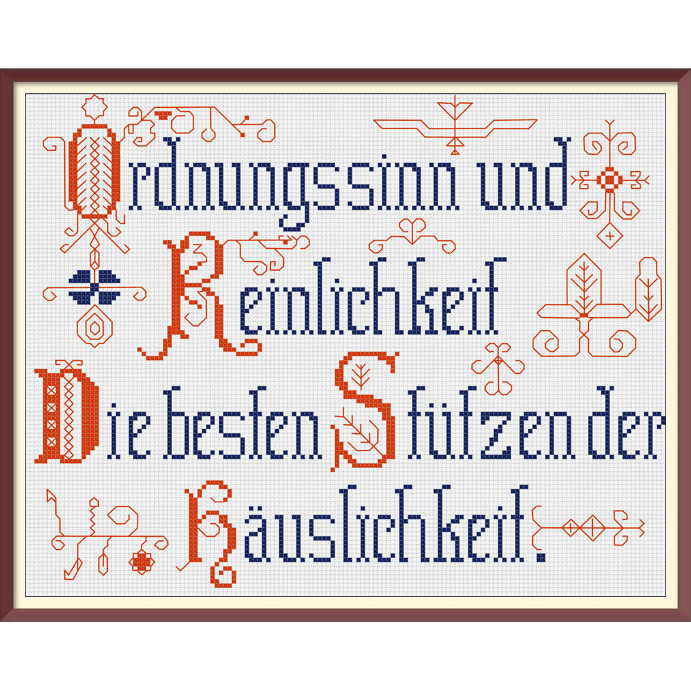German Household Items - Cross Stitch Pattern - German Household Mottos - Antique Sampler PDF Counted Vintage Pattern (2).jpg