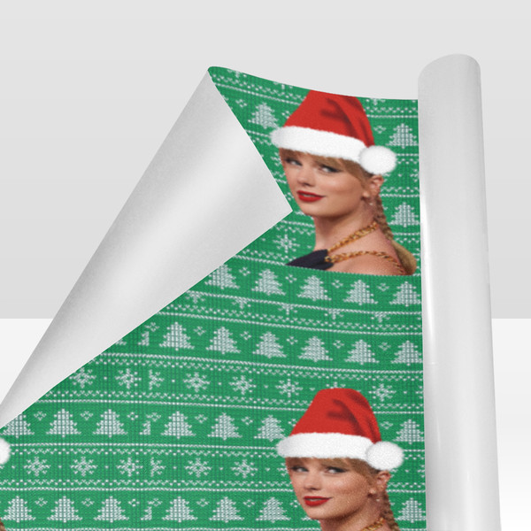 Taylor Swift Eras Tour Merry Swiftmas Gift Wrapping Paper.png