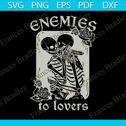 enemies to lovers svg bookish halloween svg file for cricut