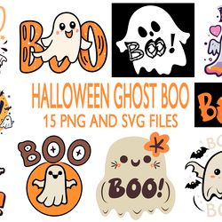 GHOST BOO  Halloween SVG.PNG SUBLIMATION DOWNLOAD DIGITAL FILE