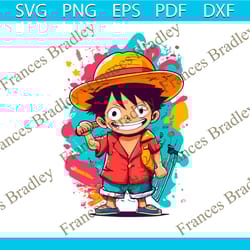 cute monkey d luffy one piece character png download
