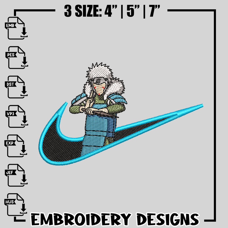 Tobirama nike embroidery design
