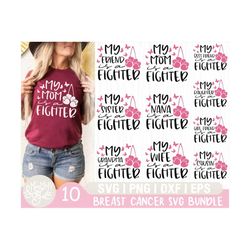 breast cancer svg bundle, cancer svg, cancer awareness svg, ribbon svg, breast cancer shirt,faith over fear svg,october