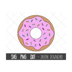 donut svg, doughnut svg, donut svg cut file, donut clipart svg, doughnut png, dxf, donut sprinkles cricut silhouette svg
