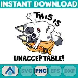 unacceptable png, bluey and bingo png, bluey birthday png, bluey png, bluey family png, bluey friends png,