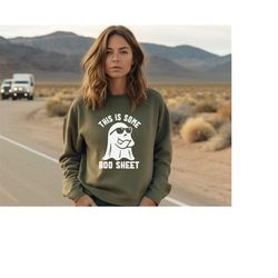 this some boo sheet ghost sweatshirt, cute ghost halloween sweater, funny halloween, halloween sweatshirt, spooky season