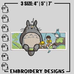 totoro embroidery design, my neighbor totoro embroidery, logo design, anime design, anime shirt, digital download