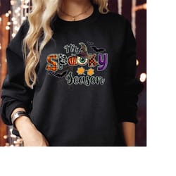 sweatshirt (1866) it's spooky season pumpkin, thanksgiving happy halloween vibes spooky season ghost witch bat vampire b