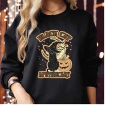 sweatshirt (1863) black cat apothecary spooky season spooky boo spider pumpkin ghost witch thanksgiving skeleton vibes h