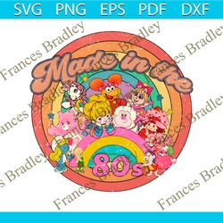 made in the 80s retro character cartoon strawberry png file