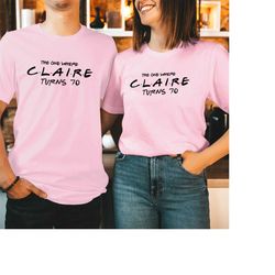 personalised_tshirt (539) 70th birthday the one where your name turns 70 seventy t shirt