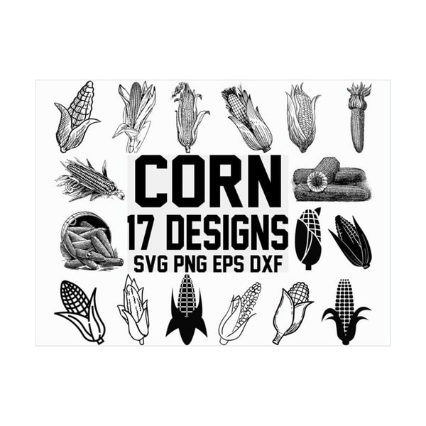 Rustic Corn Svg Corn svg/ crop svg/ farm svg/ cereal svg/corn clipart/ silho - Inspire ...