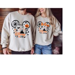 disneyland halloween sweatshirt, mickey and minnie hoodie, disneyworld trip sweater, spooky season, funny halloween, ha