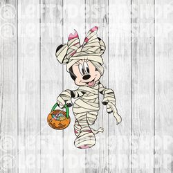mummy | minnie | halloween | svg | png | instant download