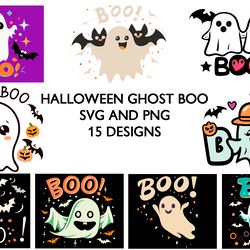 GHOST BOO  Halloween Part 2 SVG.PNG SUBLIMATION DOWNLOAD DIGITAL FILE