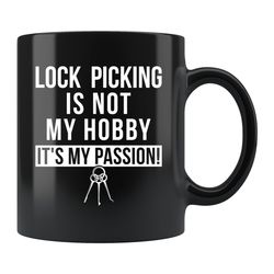 lock picking mug, lock picker mug, lock picker gift