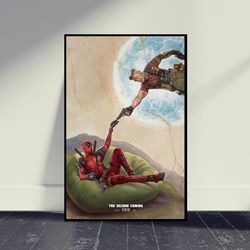 Deadpool 2 Movie Poster Wall Art, Hoom Decor, Living Rome Decor, Art Poster For Gift, Vintage Movie Poster, Movie Print