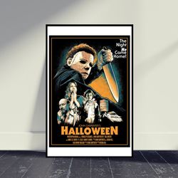 Halloween 1978 Poster Movie Print, Wall Art, Room Decor, Home Decor, Art Poster For Gift, Living Room Decor, Multi-Size