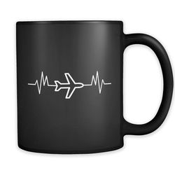 Pilot Heartbeat Mug, Pilot Coffee Mug, Pilot Mug