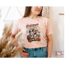 Mickey Minnie Halloween Shirt, Halloween Shirt, Vintage Disney Halloween, Nightmare On The Main Streat Shirt, Halloween