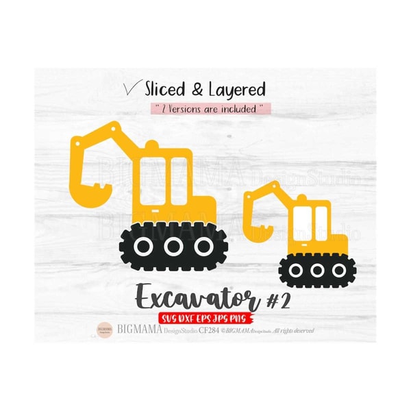 Dig Rig Svg Digger SVG,Excavator,Construction,Vehicle,Sliced,Layered,Bir - Inspire ...