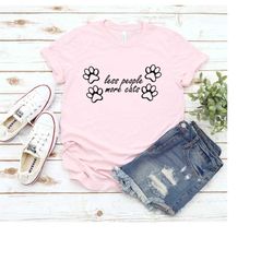 cat lover shirt, cat mom shirt, cat mama shirt, paw print shirt, cat owner shirt, cat shirt, less people more cats shirt