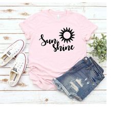 sunshine shirt, summer shirt, hello summer tee, beach shirt, summer fancy shirt, womens summer shirts, womens summer