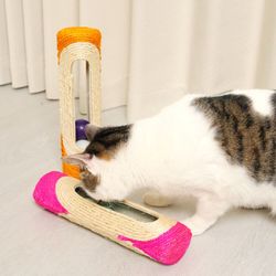 Sisal Cat Scratching Post with 3 Balls