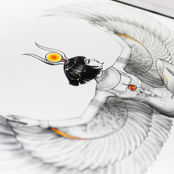 Goddess Isis Tattoo Design Egyptian Goddess Isis Tattoo Sket - Inspire ...