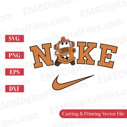 excited tow mater disney cars svg for cricut