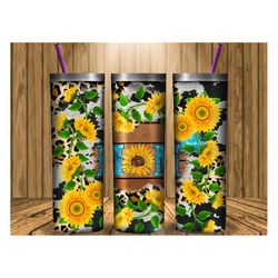 Sunflower Mom Tumbler Png, 20oz Skinny Tumbler Wraps Templates, Mom Tumbler Png, Mothers Day Png, Sublimation Designs, M