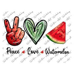 peace love watermelon png, watermelon png, summer png, peace png, love png, summer watermelon png, sublimation design,di