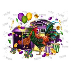 mardi gras rooster png sublimation design,mardi gras png,western mardi gras png,happy mardi gras png,mardi gras animal p