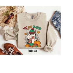 Tis The Season Sweatshirt, Happy Hallothanksmas Sweatshirt , Halloween Sweatshirt, Thanksgiving Shirt, Christmas Shirt,