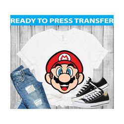 ready to press, mario bros, transfers, dtf, sublimation, heat transfers sublimation ready to press -  heat transfers - h