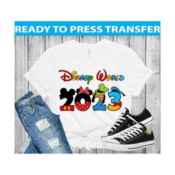disney trip 2023 transfer , dtf ready to press , disney transfers , transfers for shirts , mickey design transfer , dtf