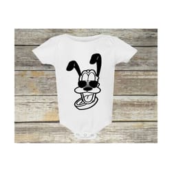 disney pluto | baby bodysuit | pluto gift
